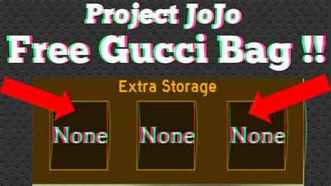 project jojo gucci bag|How To Get Free Extra Gucci Bag .